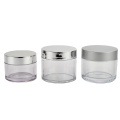 Pot en plastique PET transparent avec couvercles en plastique